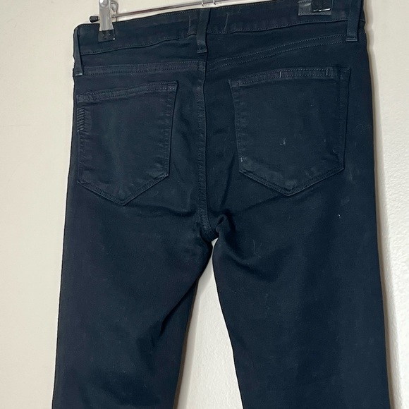 Paige Verdugo Crop Midrise Cotton Spandex Rayon Blend Black Designer Jean 27 / 4 - Picture 10 of 14